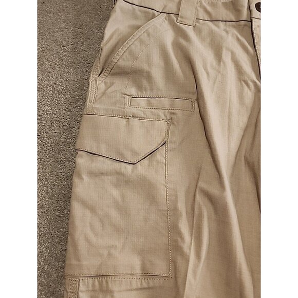 First Tactical Pants Mens 36x34 Tan Cargo Ripstop Cotton Blend Military Logo - Picture 7 of 15